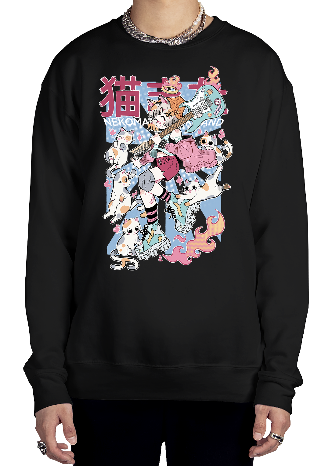 Nekomata Sweatshirt Graphic Sweatshirt DTG 