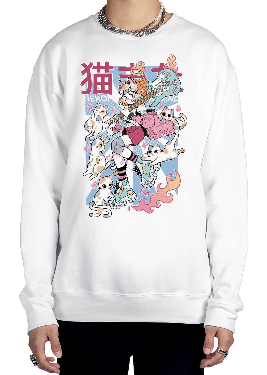 Nekomata Sweatshirt Graphic Sweatshirt DTG 