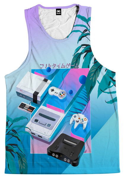 チャレンジャータンクトップ CHALLENGER/BORDER TANK TOP（GRAY/BLACK）［ボーダータンクトップ-25