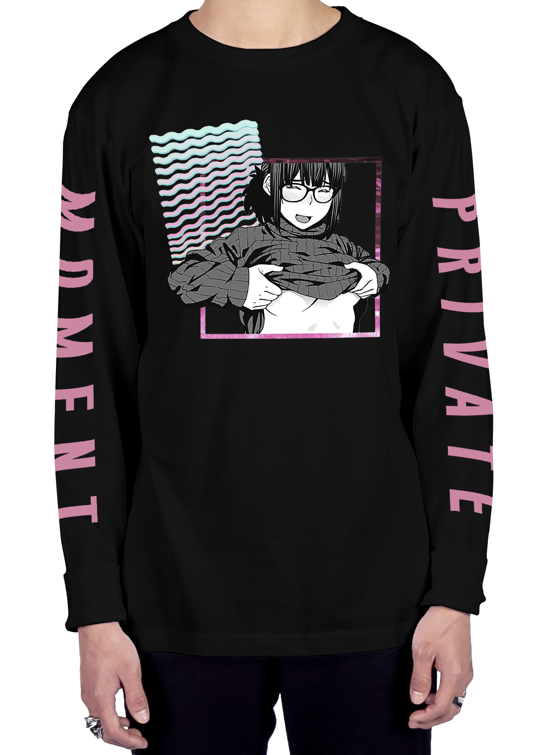 Private Moment Long Sleeve Tee Long Sleeve Graphic Tee Vapor95