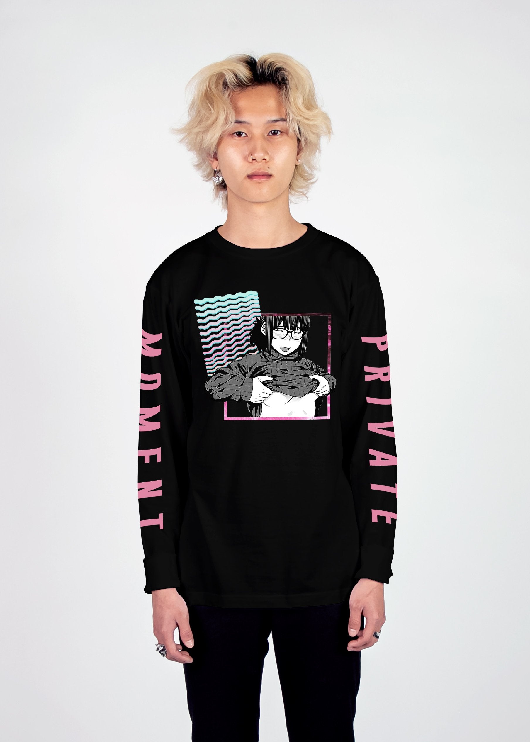 Private Moment Long Sleeve Tee Long Sleeve Graphic Tee Vapor95