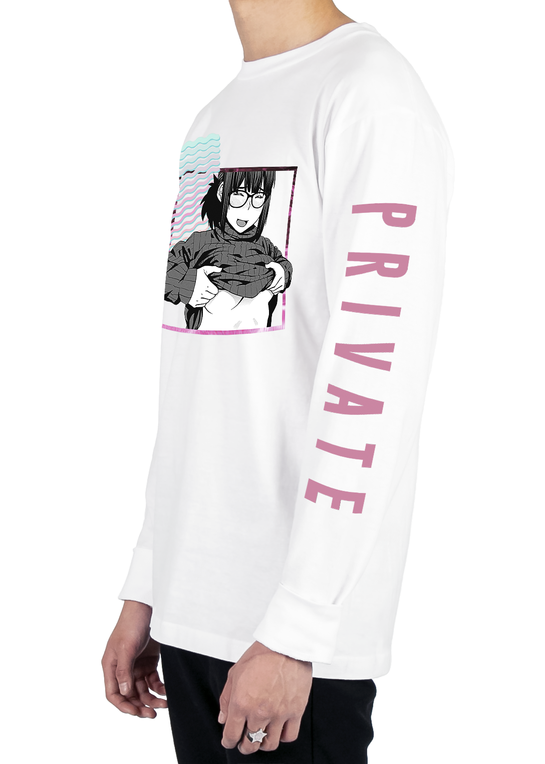Private Moment Long Sleeve Tee Long Sleeve Graphic Tee Vapor95