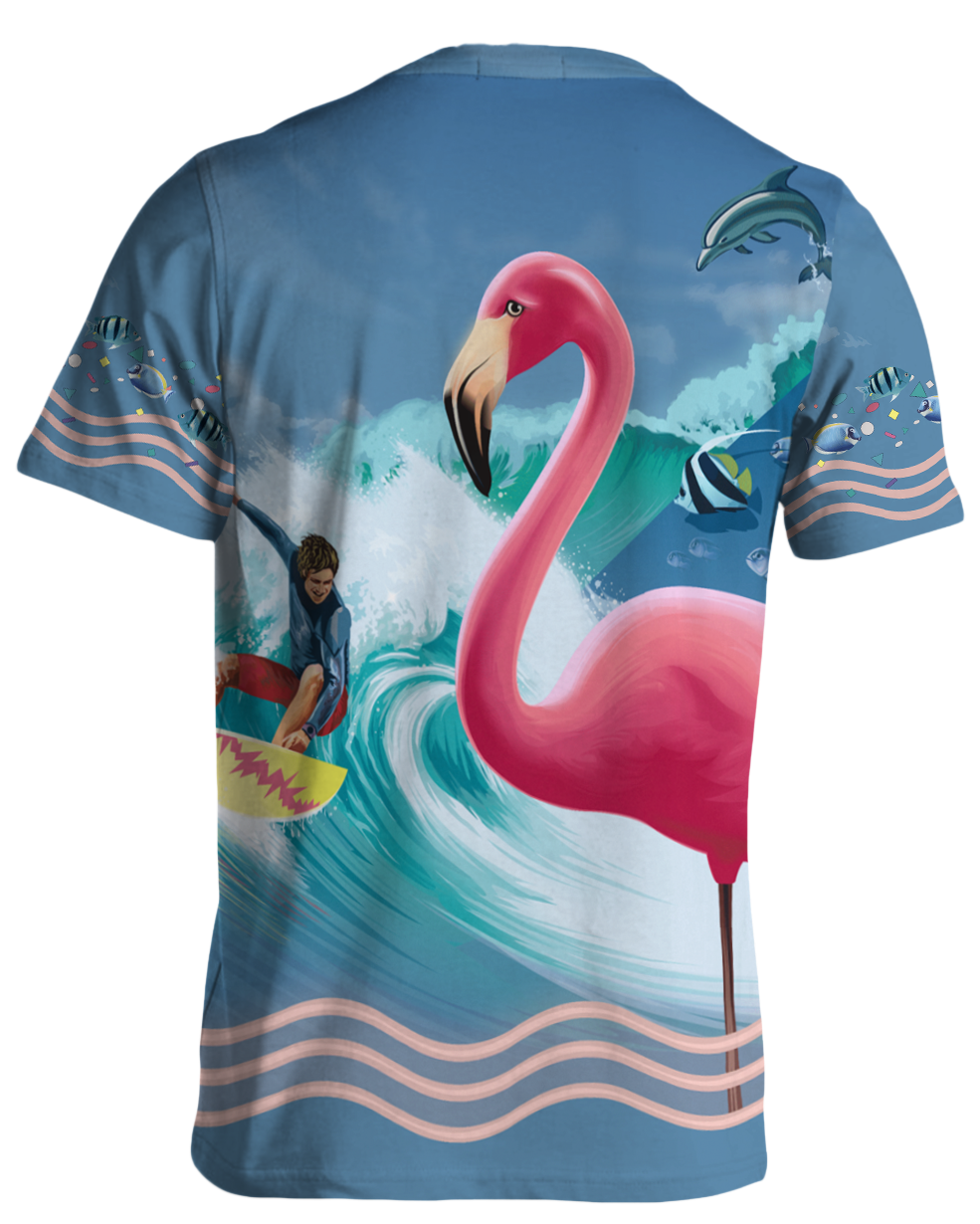 Ride The Wave Tee All Over Print Tee AOP 