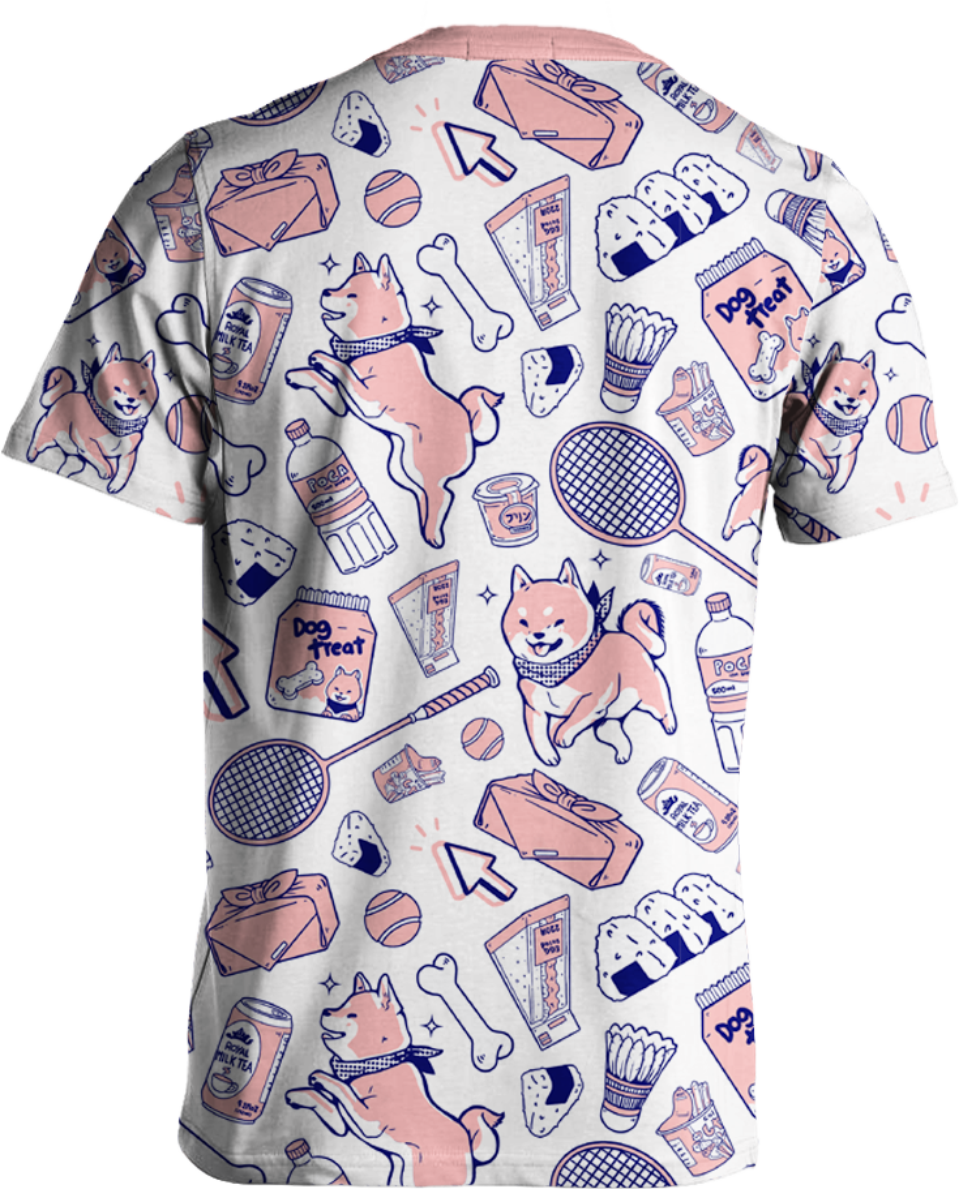 Shiba Picnic Tee All Over Print Tee T6