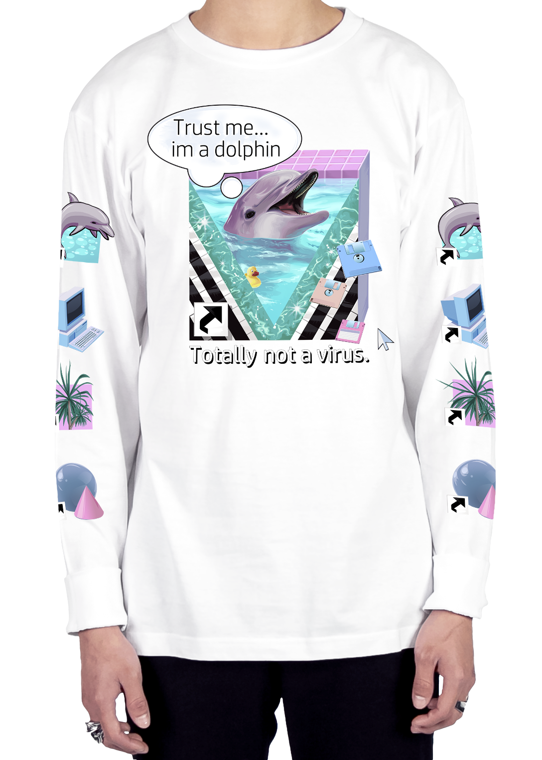 Trust Me! Long Sleeve Tee Long Sleeve Graphic Tee DTG 