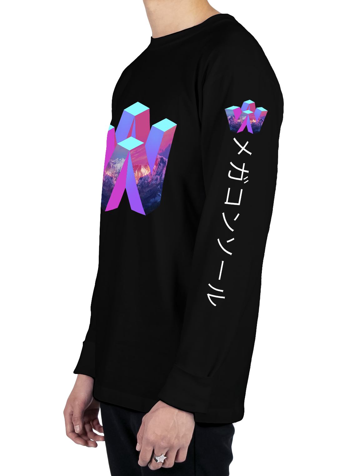 V64 Long Sleeve Tee Long Sleeve Graphic Tee Vapor95