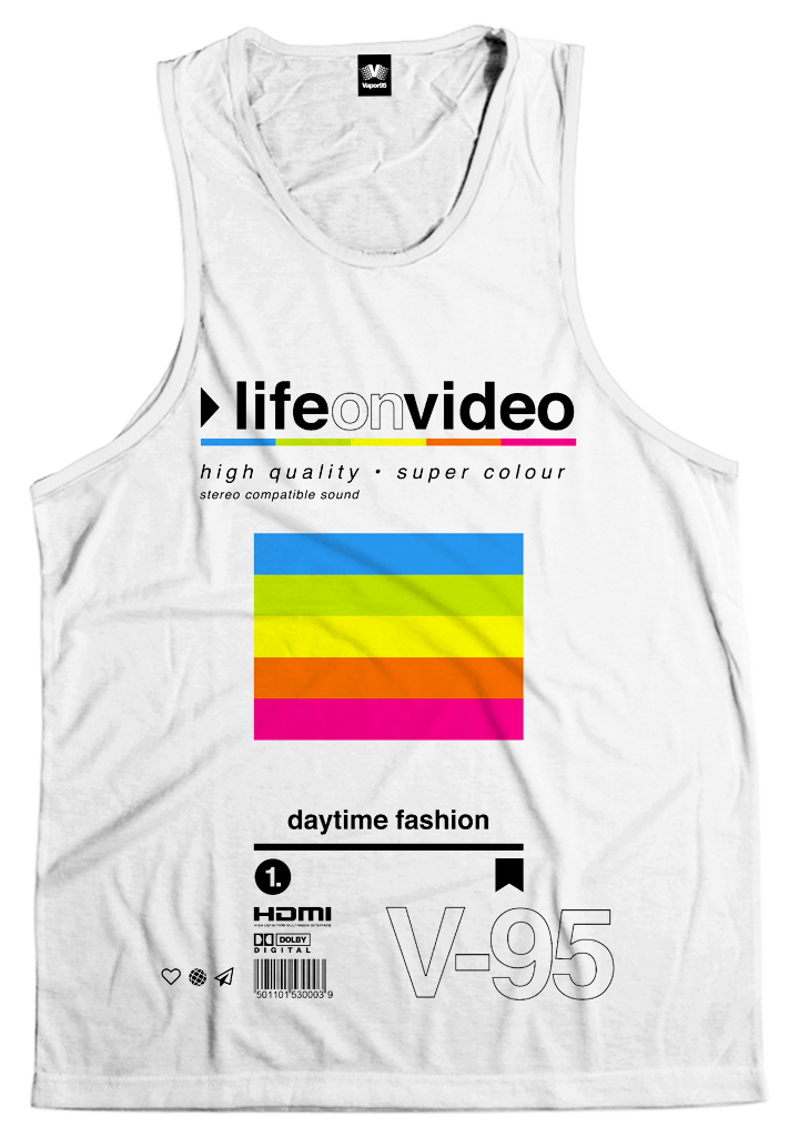 Life On Video Tank Top All Over Print Tank Top T6 