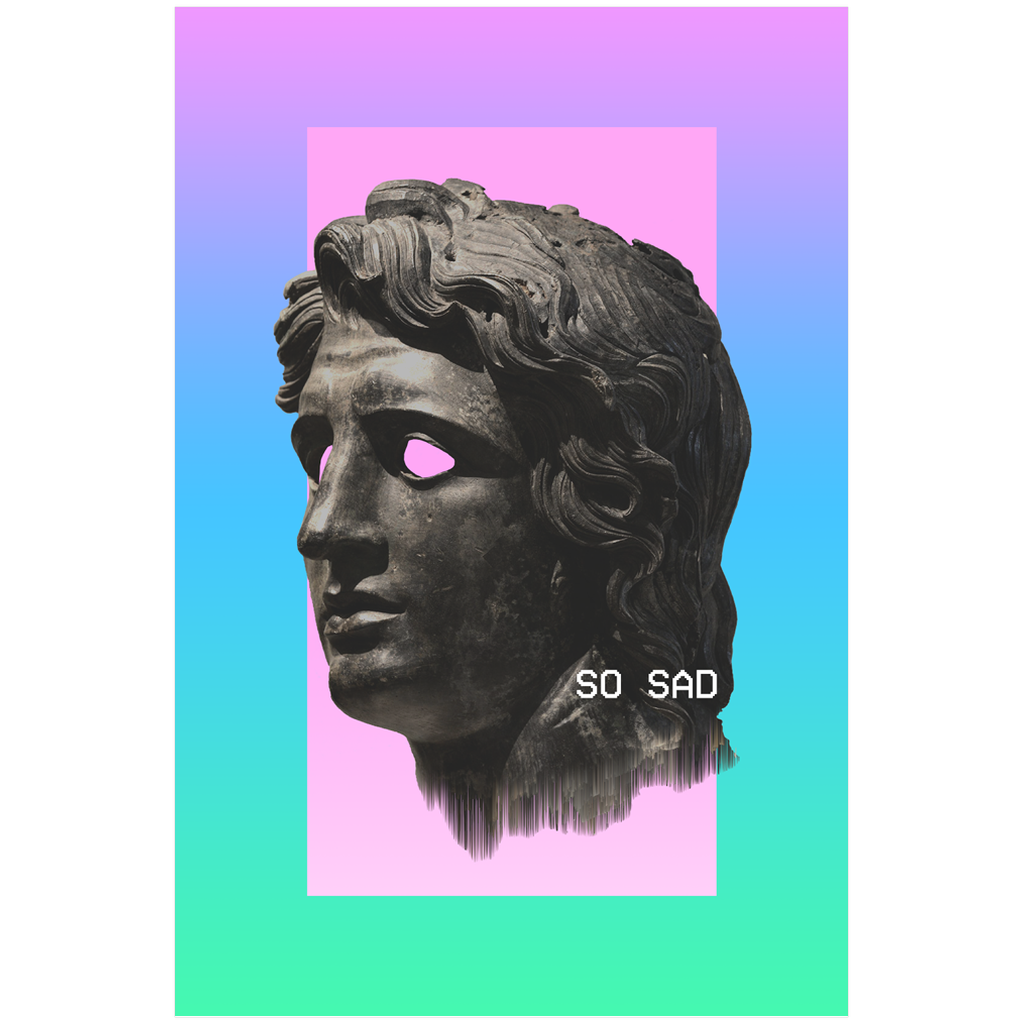 So Sad Poster Poster Vapor95 24x36 inch 