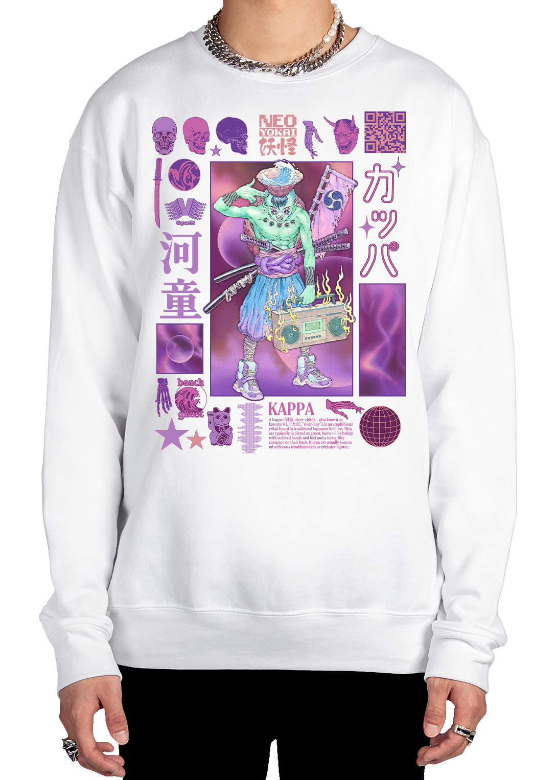 Vaporwave & Clothing Sweatshirt Aesthetic | – Kappa Vapor95