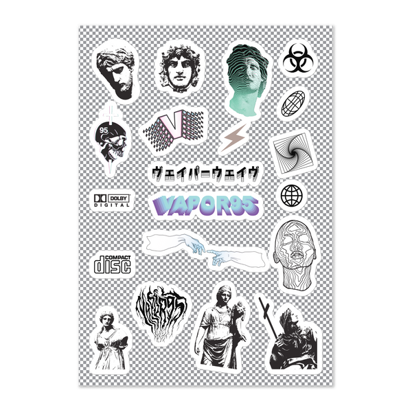 Heavy Aesthetic Sticker Sheet – Vapor95