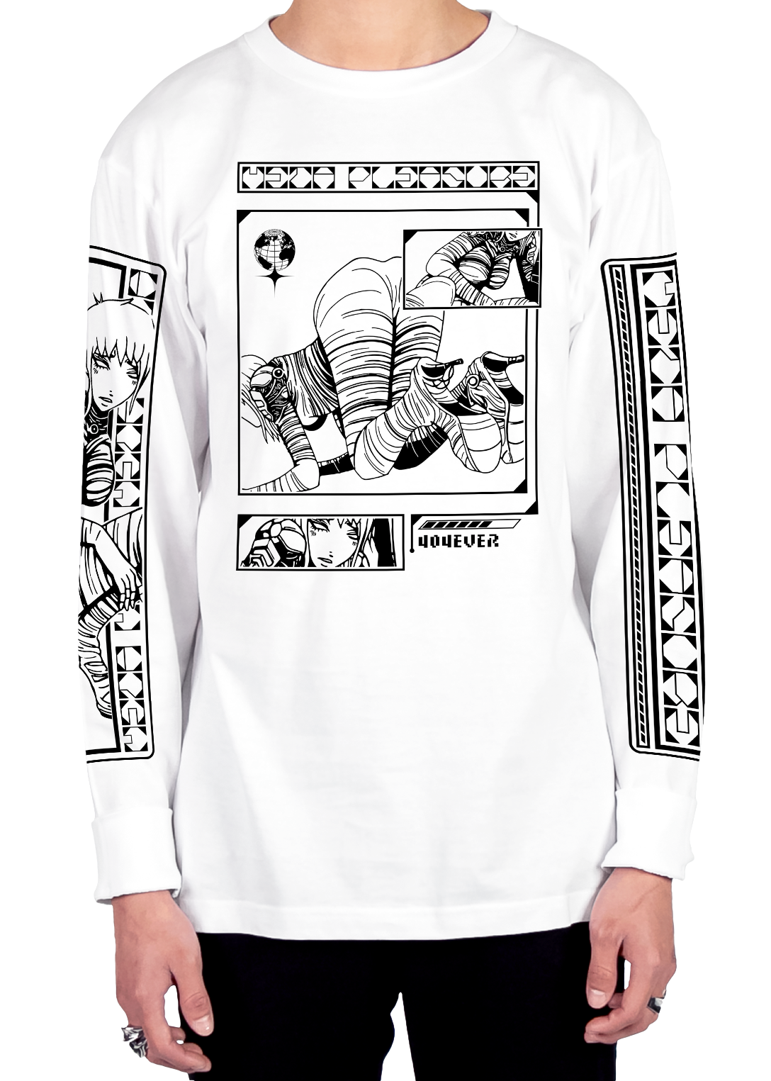 Meta Pleasure Long Sleeve Tee Long Sleeve Graphic Tee DTG 