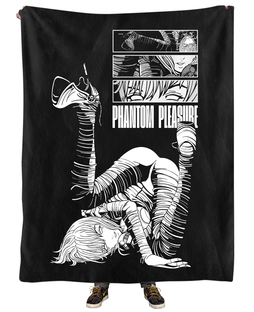 Phantom Pleasure Blanket Blanket T6 50" x 60" Microfleece Black