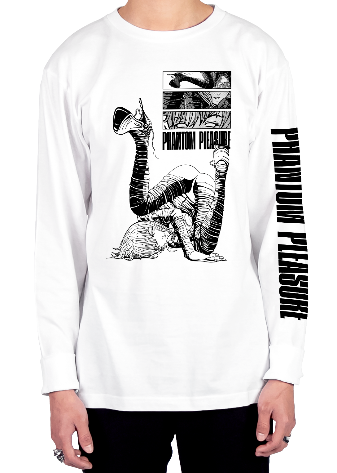 Phantom Pleasure Long Sleeve Tee Long Sleeve Graphic Tee DTG 