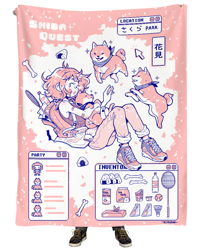 Shiba Quest Blanket Blanket T6 