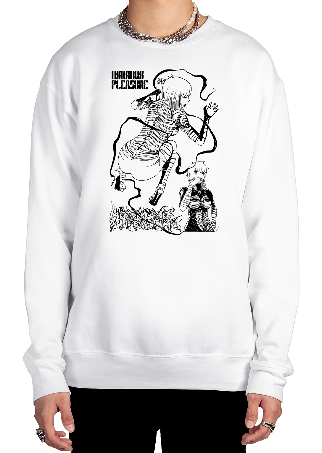 Unknown Pleasure Sweatshirt Graphic Sweatshirt DTG 