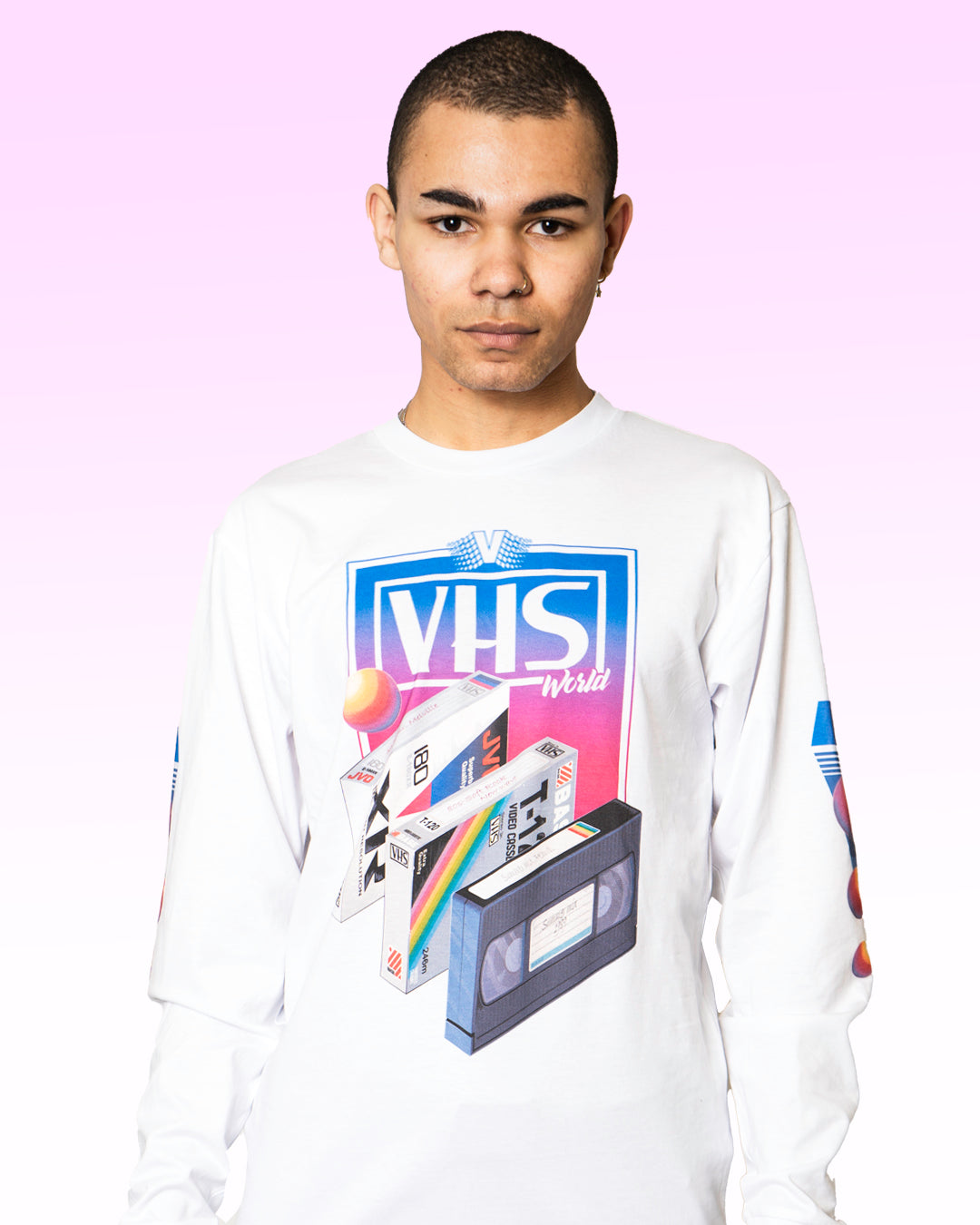 VHS World Long Sleeve Tee